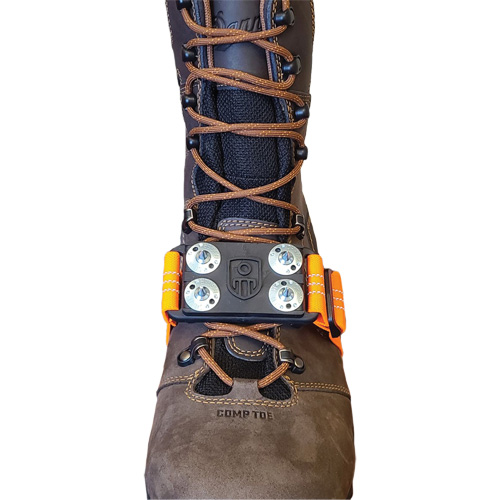 Midcleat&reg; Non-Sparking Ice Cleat, Carbon Steel, Stud Traction, One Size Ontario Packaging