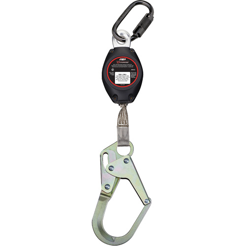 Dynamic Medium Snap Hook Self-Retracting Lifeline, 7', Polyester, Swivel Ontario Packaging