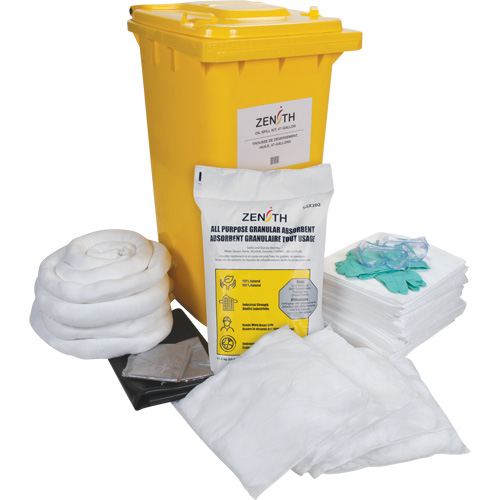 Premium Spill Kit, Oil Only, Bin, 63 US gal. Absorbancy Ontario Packaging