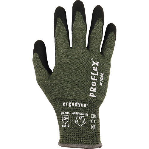 Gants r&eacute;sistant &agrave; la coupe Proflex 7042, Taille Petit, Calibre 18, Rev&ecirc;tement Nitrile, Enveloppe en Aramide, ASTM ANSI niveau A4/EN 388 niveau D Ontario Packaging