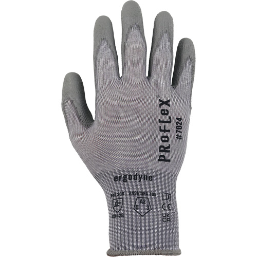 Gants r&eacute;sistant &agrave; la coupe Proflex 7024, Taille Petit, Calibre 13, Rev&ecirc;tement Polyur&eacute;thane, Enveloppe en Polyester/PEHP/Spandex, ASTM ANSI niveau A2/EN 388 niveau B Ontario Packaging
