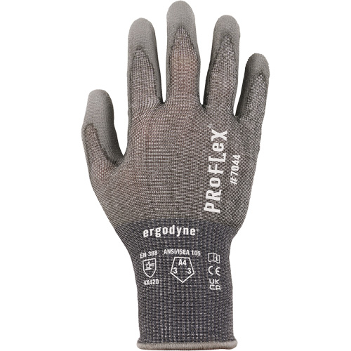 Gants r&eacute;sistant &agrave; la coupe Proflex 7025, Taille Petit, Calibre 18, Rev&ecirc;tement Polyur&eacute;thane, Enveloppe en Nylon/PEHP/Spandex, ASTM ANSI niveau A2/EN 388 niveau B Ontario Packaging