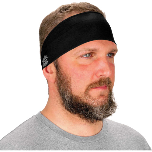 Chill-Its 6634 Cooling Headband, Black Ontario Packaging