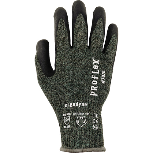 Gants enduit de nitrile r&eacute;sistant &agrave; la coupe ProFlex 7070, Taille Petit, Calibre 13, Rev&ecirc;tement Nitrile, Enveloppe en Aramide, ASTM ANSI niveau A7/EN 388 niveau F Ontario Packaging