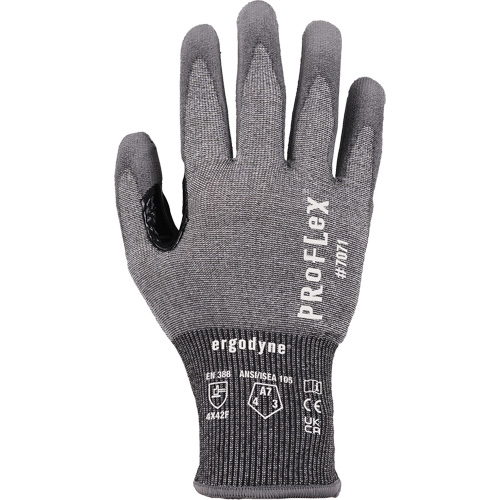 Gants enduit de PU r&eacute;sistant &agrave; la coupe ProFlex 7071, Taille Petit, Calibre 18, Rev&ecirc;tement Polyur&eacute;thane, Enveloppe en PEHP/Tungst&egrave;ne, ASTM ANSI niveau A7/EN 388 niveau F Ontario Packaging