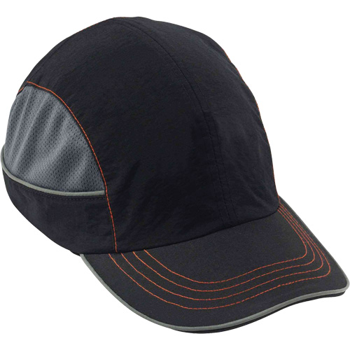 Skullerz 8950XL Bump Cap with Long Brim, Black Ontario Packaging