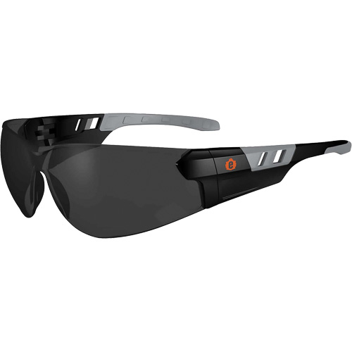 Skullerz SAGA Frameless Safety Glasses, Smoke Lens, Anti-Fog/Anti-Scratch, ANSI Z87+/Meets/Exceeds CSA Z94.3 Ontario Packaging