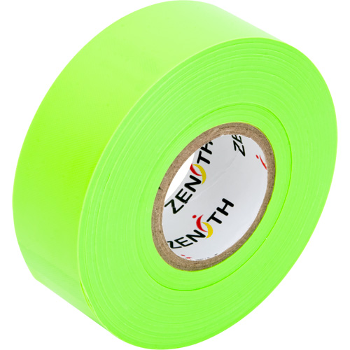 Flagging Tape, 1.1875" W x 164' L, Fluorescent Green Ontario Packaging