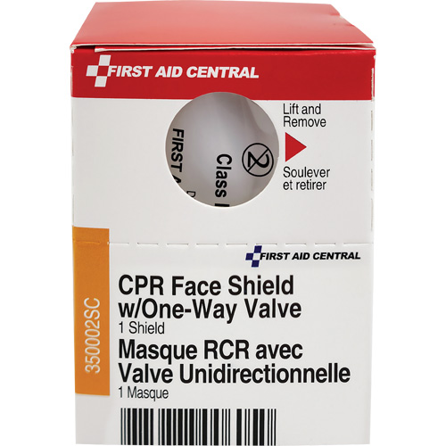 Recharge de visi&egrave;re RCR avec soupape unidirectionnelle SmartCompliance, Masque &agrave; usage unique, Classe 2 Ontario Packaging