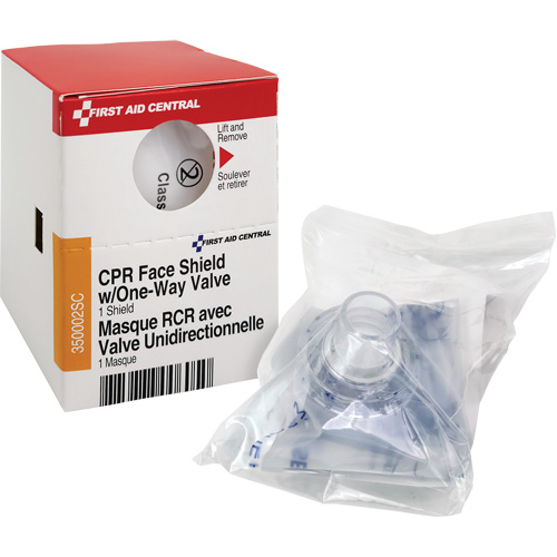 Recharge de visi&egrave;re RCR avec soupape unidirectionnelle SmartCompliance, Masque &agrave; usage unique, Classe 2 Ontario Packaging