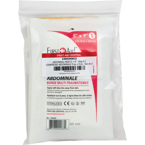 SmartCompliance&reg; Refill Abdominal Trauma Pads Ontario Packaging