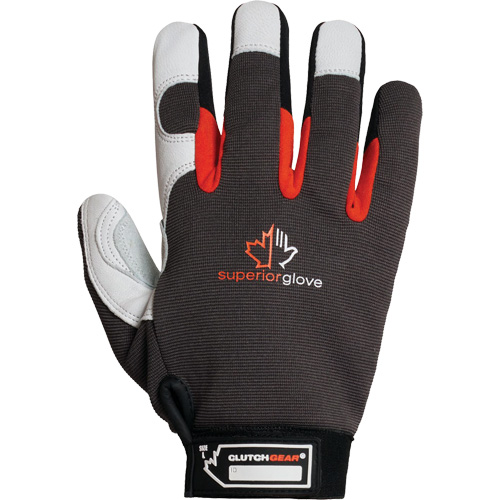 Gants de m&eacute;canicien Clutch Gear Thinsulate, Paume Cuir fleur de ch&egrave;vre/Cuir refendu, Taille Petit/7 Ontario Packaging