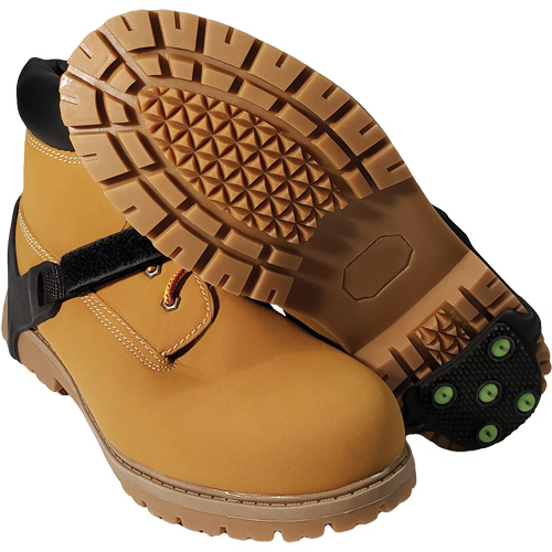 Icetred Heel Traction Device, Rubber/Tungsten Carbide, Stud Traction, One Size Ontario Packaging