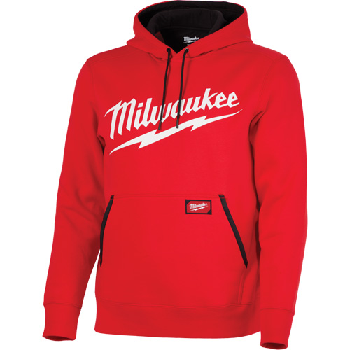 Chandail &agrave; capuchon de poids moyen avec logo Milwaukee, Hommes, Petit, Rouge Ontario Packaging