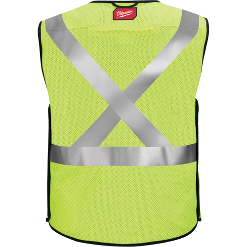 Breakaway Mesh Safety Vest, Black/High Visibility Lime-Yellow, Medium/Small Ontario Packaging