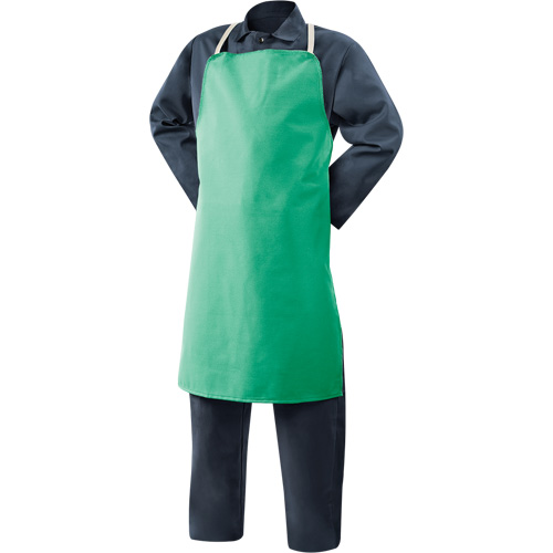 Tablier en coton ignifuge Weldlite, Salopette, 36" lo, Vert Ontario Packaging