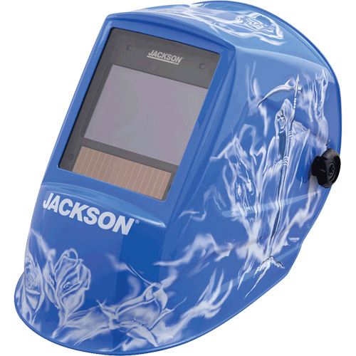 Reapers n Roses Premium Auto Darkening Helmet Ontario Packaging