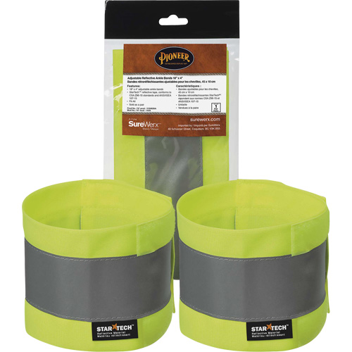 143A High-Visibility Adjustable Ankle Bands Ontario Packaging