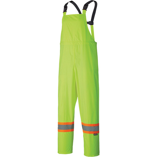 5599 Lightweight Waterproof Rain Suit, Polyester/PVC, X-Small, High Visibility Lime-Yellow Ontario Packaging