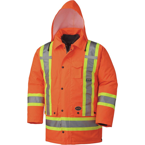 5020 Waterproof 7-in-1 Parka, High Visibility Orange, Small Ontario Packaging