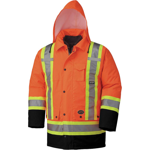 5020BB Waterproof 7-in-1 Safety Parka, High Visibility Orange, 2X-Large Ontario Packaging
