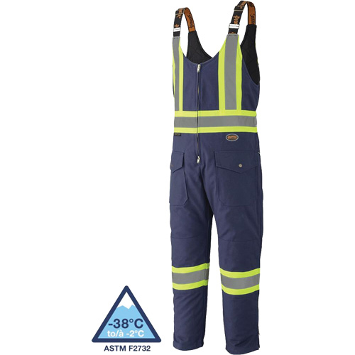 5536 Quilted Duck Overalls, Cotton, Small, Navy Blue Ontario Packaging