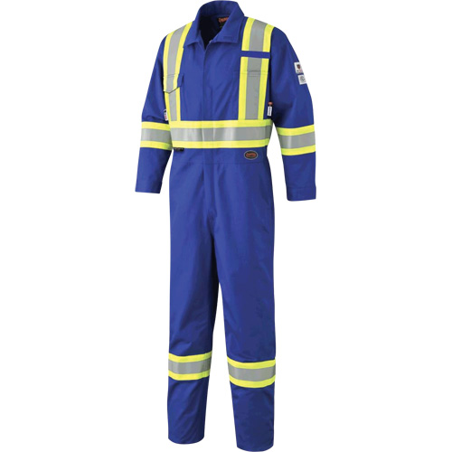 7704 FR-Tech&reg; High-Visibility Coveralls, Size 42, Royal Blue, 10 cal/cm²/9.7 cal/cm² Ontario Packaging
