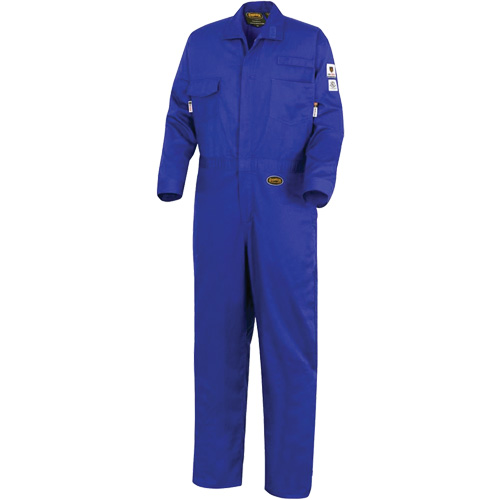 7779 FR-Tech&reg; 88/12 Arc Rated Flame Resistant Coveralls, Size 48, Royal Blue Ontario Packaging
