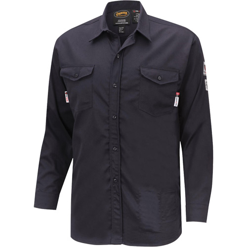 7742 Chemise de s&eacute;curit&eacute; ignifug&eacute;e FR-Tech, Petit, Bleu marin Ontario Packaging