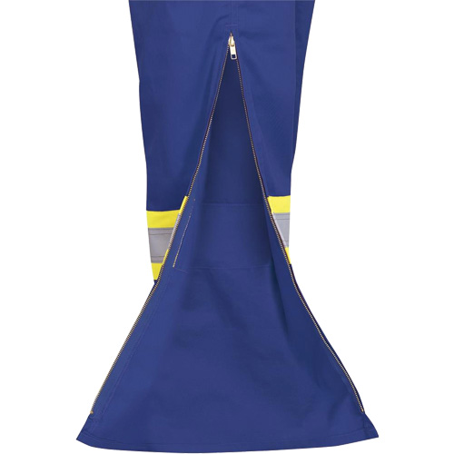 7706 Combinaison ignifuge FR-Tech avec fermetures &agrave; glissi&egrave;re aux jambes, Taille 36, Bleu royal, 9,7 cal/cm² Ontario Packaging