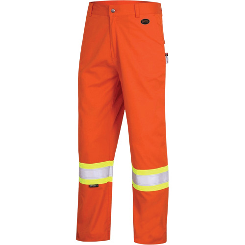 7763 Pantalon de s&eacute;curit&eacute; haute visibilit&eacute; r&eacute;sistant aux arcs &eacute;lectriques FR-Tech 88/12, 34, x 34, Orange haute visibilit&eacute;, 9,7 cal/cm² Ontario Packaging