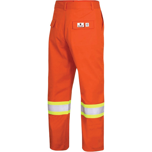 7763 Pantalon de s&eacute;curit&eacute; haute visibilit&eacute; r&eacute;sistant aux arcs &eacute;lectriques FR-Tech 88/12, 34, x 34, Orange haute visibilit&eacute;, 9,7 cal/cm² Ontario Packaging
