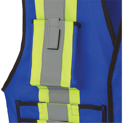 7733 Veste d'arpenteur ignifuge et r&eacute;sistant aux arcs &eacute;lectriques FR-Tech, Petit, Bleu royal, 9,7 cal/cm² Ontario Packaging