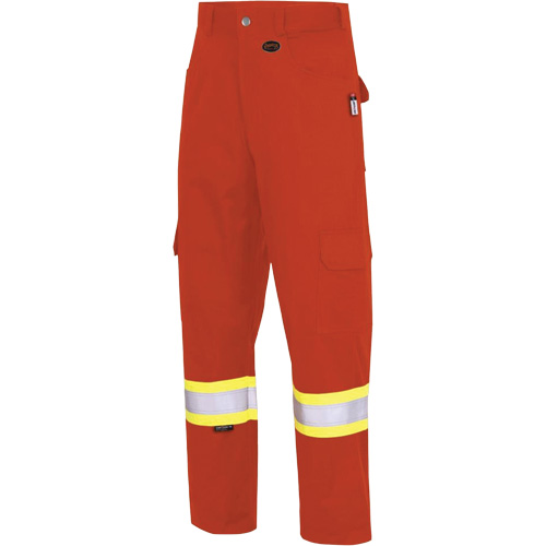 7765 FR-Tech&reg; 88/12 Arc Rated High-Visibility Safety Cargo Pants, 32, x 34, High Visibility Orange, 10 cal/cm² Ontario Packaging