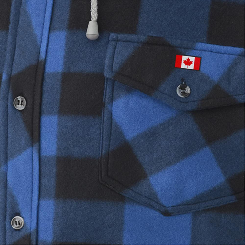 415SS Chemise &agrave; capuche matelass&eacute;e, Hommes, Petit, Multicolore Ontario Packaging