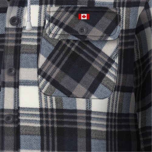 415BG Chemise &agrave; capuche matelass&eacute;e, Hommes, T-petit, Multicolore Ontario Packaging