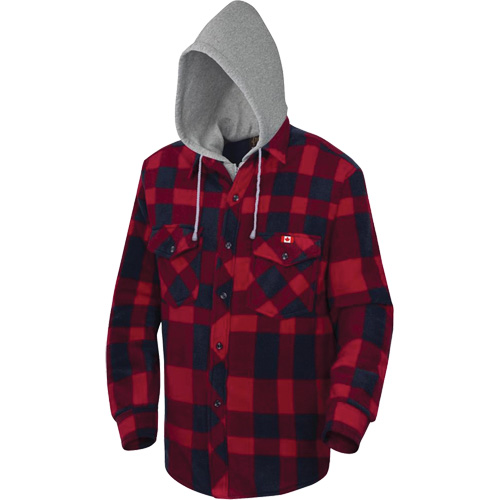 415RB Quilted Hooded Shirt, Men's, Small, Multi-Colour Ontario Packaging