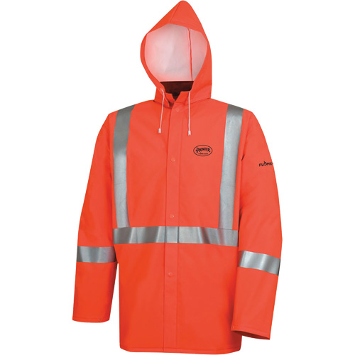 576J Veste de pluie ignifuge haute visibilit&eacute;, Petit, Orange haute visibilit&eacute; Ontario Packaging
