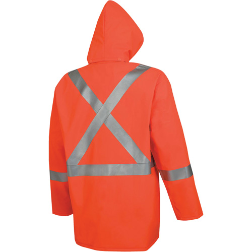 576J Veste de pluie ignifuge haute visibilit&eacute;, Petit, Orange haute visibilit&eacute; Ontario Packaging