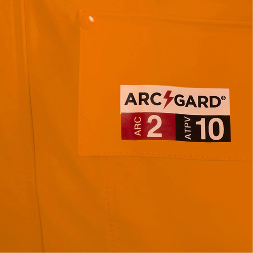 5880 FR/Arc-Rated Waterproof Rain Jacket, X-Small, High Visibility Orange, 10 cal/cm² Ontario Packaging