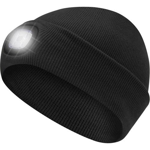 5678 Knit Toque with LED Headlight, Fleece Lining, One Size, Black Ontario Packaging