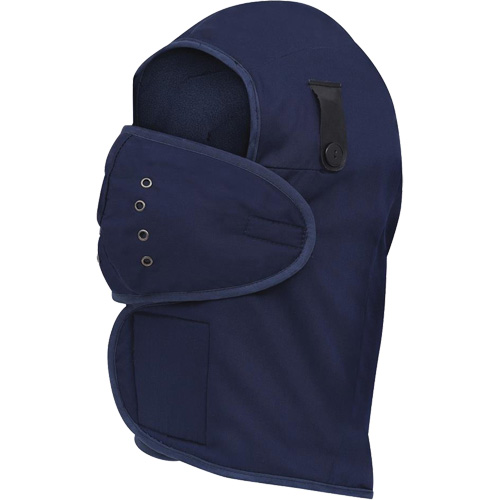 565N Long-Necked Hardhat Liner, Fleece Lining, One Size, Navy Blue Ontario Packaging