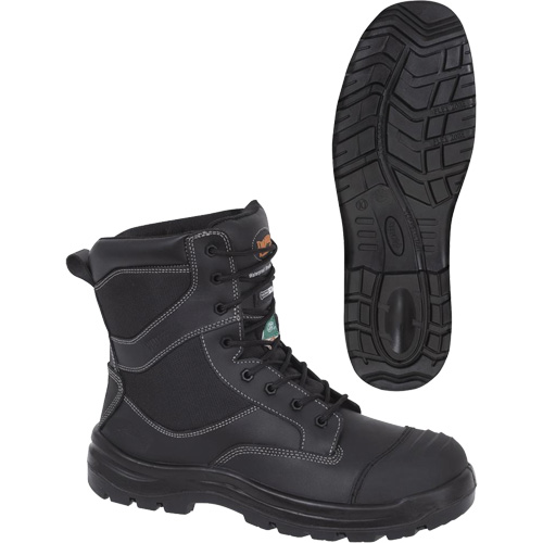 1050 Bottes de s&eacute;curit&eacute; composites noires, Cuir, Taille 14, Imperm&eacute;able Ontario Packaging
