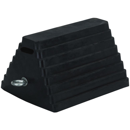 298 Double-Sided Wheel Chock, 6" x 8", Black Ontario Packaging