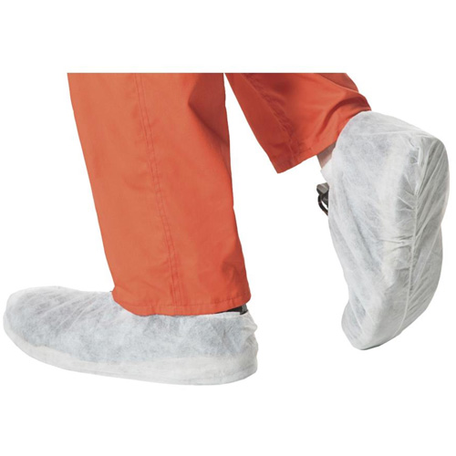 2022 Disposable Shoe Covers, One Size, Polypropylene, White Ontario Packaging