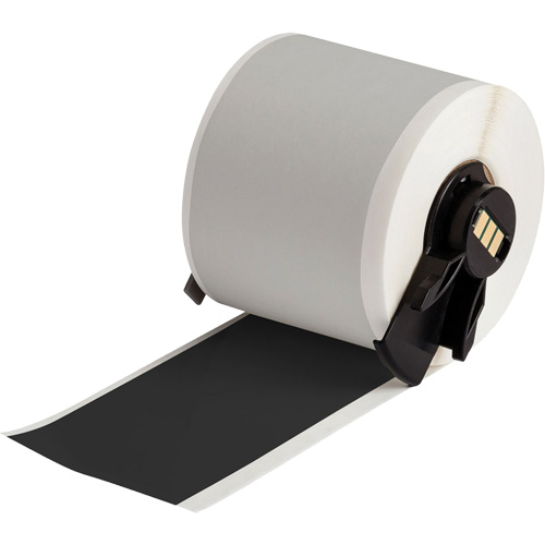 All-Weather Permanent Adhesive Label Tape, Vinyl, Black, 2" Width Ontario Packaging