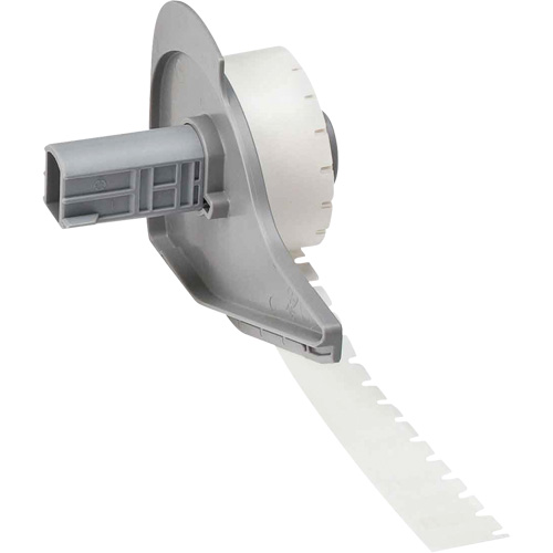 Harsh Environment Multi-Purpose Labels, Polyester, 0.35" L x 0.2" H, Black on Clear Ontario Packaging