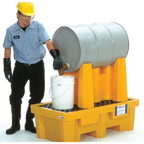 Syst&egrave;me de confinement Ultra-Drum pour 1 baril avec drain, 52" lo x 29" la x 49,5" ha, 750 gal. US Capacit&eacute; Ontario Packaging