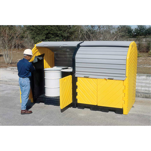 Kit dextension avec drain pour Ultra-Hard Top Spill Pallets, 64" lo x 79" la x 62" h, Capacit&eacute; de charge 9000 lb Ontario Packaging