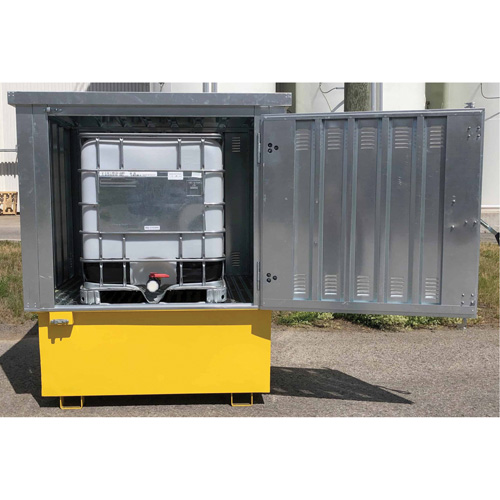 Steel Ultra-IBC Hard Top, 71.1" L x 83.1" W x 66.3" H, 5640 lbs. Load Capacity Ontario Packaging